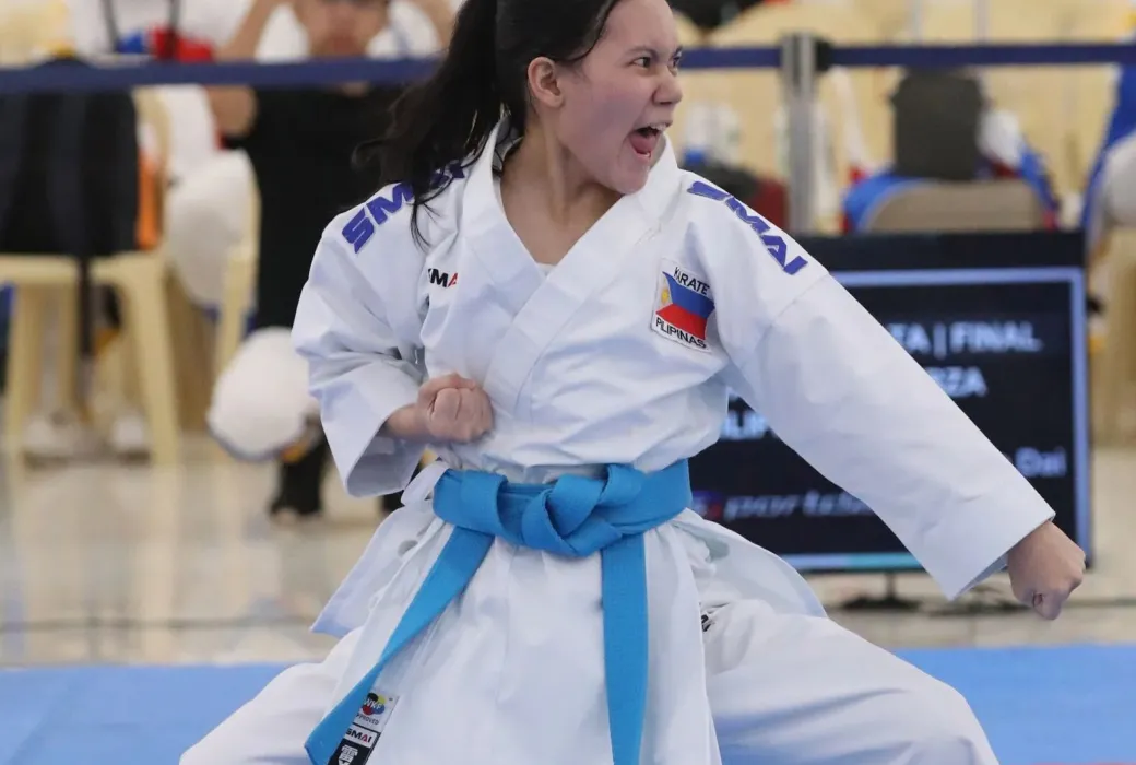 Jamie Danielle Nirza clinched gold in the advanced women’s individual kata at the 2024 Brunei Darussalam, Indonesia, Malaysia, Philippines – East Asean Growth Area (BIMP-EAGA) Friendship Games on Wednesday, December 5, at the NCCC Mall in Puerto Princesa, Palawan.