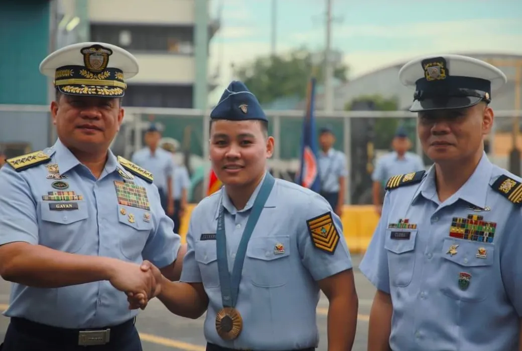 Nesthy Petecio, a two-time Olympic medallist, received a promotion from the Philippine Coast Guard (PCG) after winning a bronze medal in the Paris Olympics.