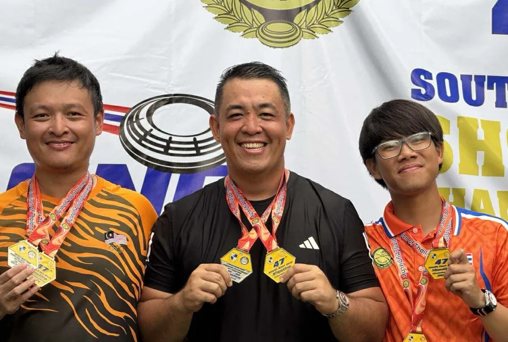 Carlo Baltonado wins gold in 47th Southeast Asian Shooting Association (SEASA) Championship.