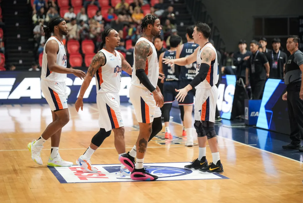 Meralco blew a double-digit lead against the Busan KCC Egis, 68-72, in the continuation of the East Asia Super League (EASL) home-and-away season on Wednesday, December 18, at the Busan Sajik Gymnasium. 