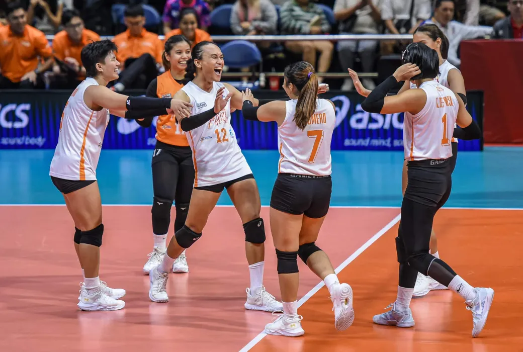 Farm Fresh emerged victorious over sister team ZUS Coffee off a four-set decision, 26-24, 13-25, 25-21, 25-19, in the 2024-25 Premier Volleyball League (PVL) All-Filipino Conference on Thursday, December 6, at the Smart Araneta Coliseum. 