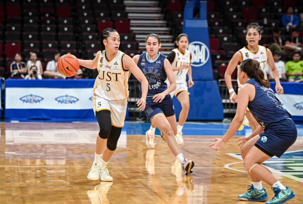 Defending champion University of Santo Tomas eliminated the Adamson Lady Falcons, 71-59, on Wednesday, December 4, at the SM Mall of Asia Arena to forge a best-of-three UAAP Season 87 championship series with seven-time champions National University Lady Bulldogs.