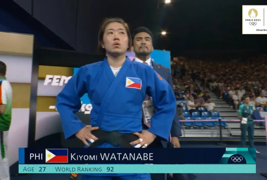 In what appeared to be a continuation of a sad story overall for the Filipino judoka, Kiyomi Watanabe’s Olympic dream ended early as she fell quickly out of medal contention in the 2024 Paris Games. She ended her Olympics bid in a 51-second Ippon loss against China’s Jing Tang in the women’s judo -63kg Round of 32 at the Champ-de-Mar Arena in Paris, France Tuesday afternoon (Manila time). This is the second straight early exit for Watanabe, following a similar ippon loss against Spanish judoka Cristina Ca