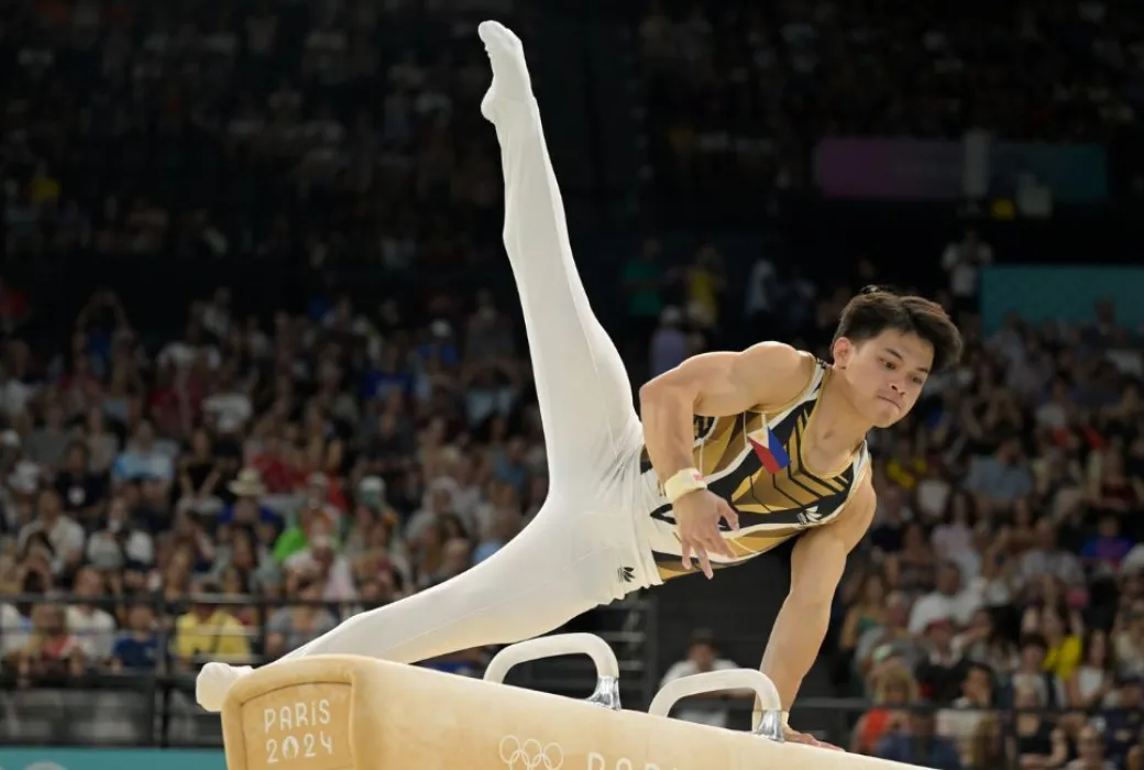 Carlos Yulo ranked 12th in the all-around finals of the men’s artistic gymnastics to cap off the first of his three medal events in the 2024 Paris Olympics at the Bercy Arena in France on Thursday, August 1 (Manila time).