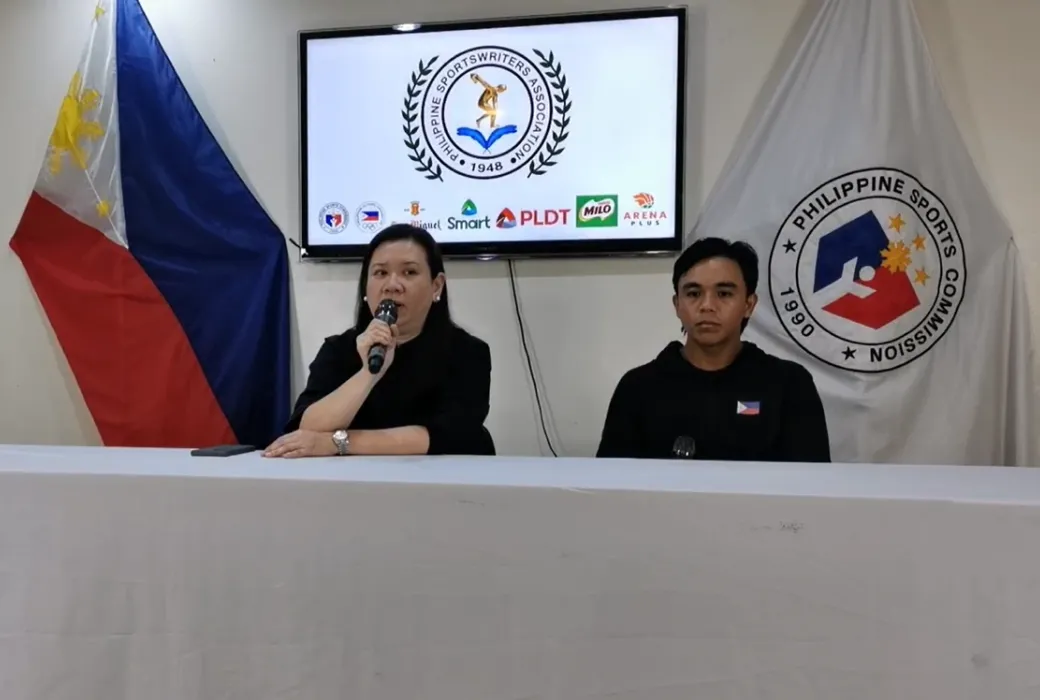 (L-R) Philippine Tennis Association (PHILTA) Executive Director Tonette Mendoza and Jed Olivarez.