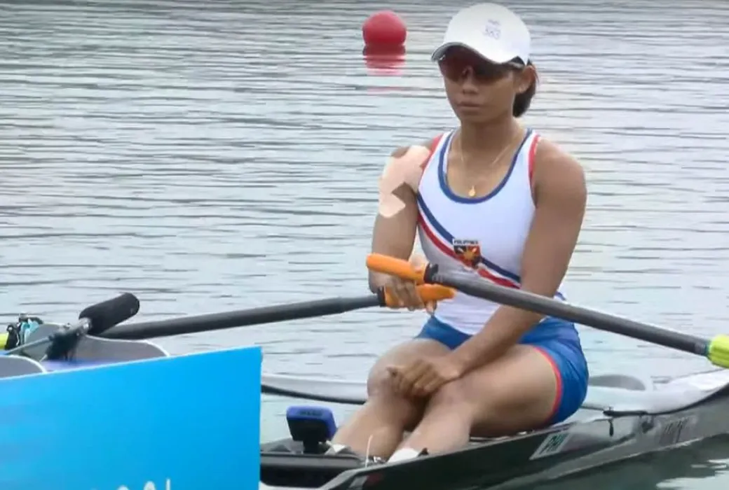 Filipina rower Joanie Delcago raced for the last time in the 2024 Paris Olympics.