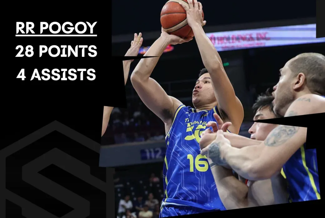 RR Pogoy finished with 28 to lead TNT in Game 1 win.