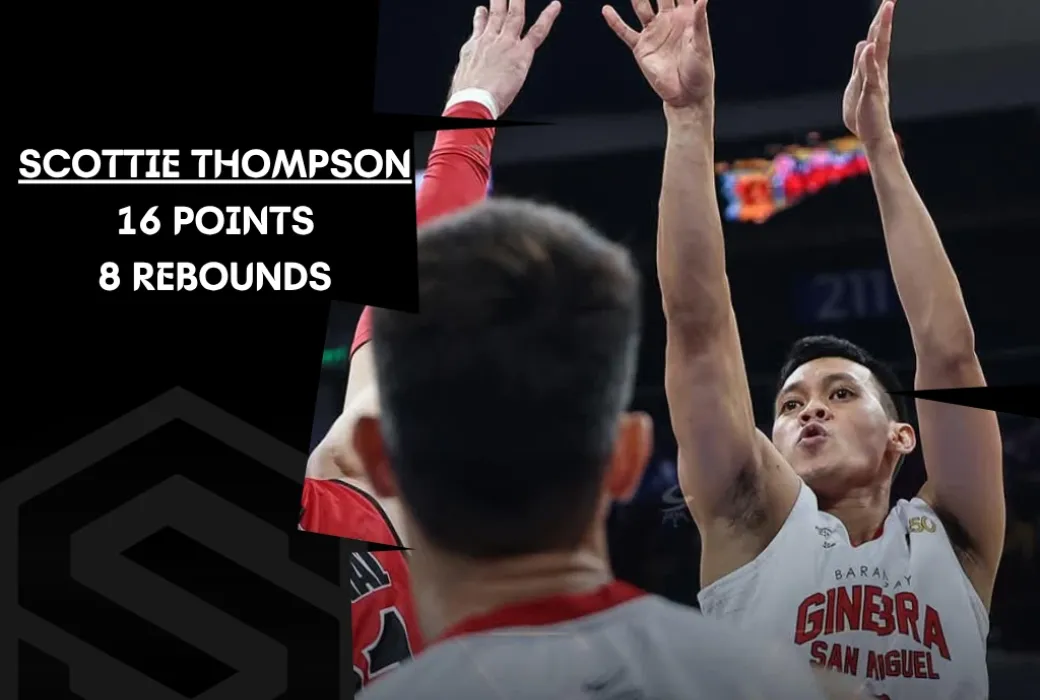 Scottie Thompson led Ginebra in getting the Game 1 win over SMB.