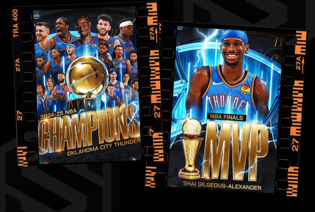 2025 NBA Champions - Oklahoma City Thunder.