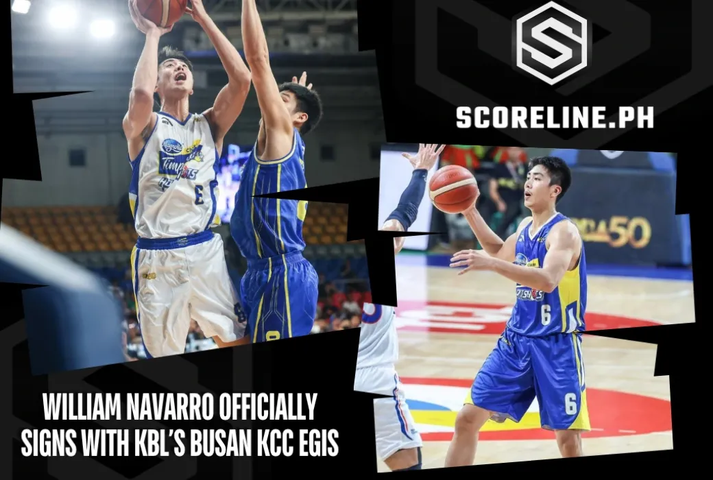 William Navarro officially signs with KBL’s Busan KCC Egis.