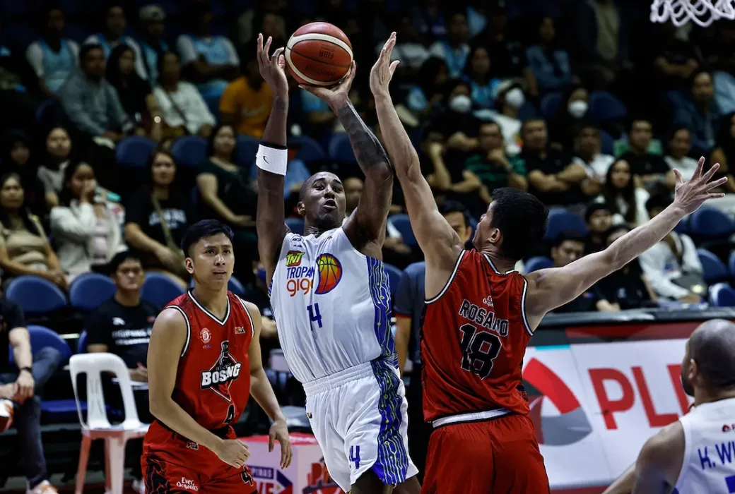 The TNT Tropang Giga notched their back-to-back wins after outlasting Blackwater as they cruised to a 109-93 victory in the 49th Season of PBA Commissioner’s Cup on Thursday, December 19, 2024 at the Ninoy Aquino Stadium.