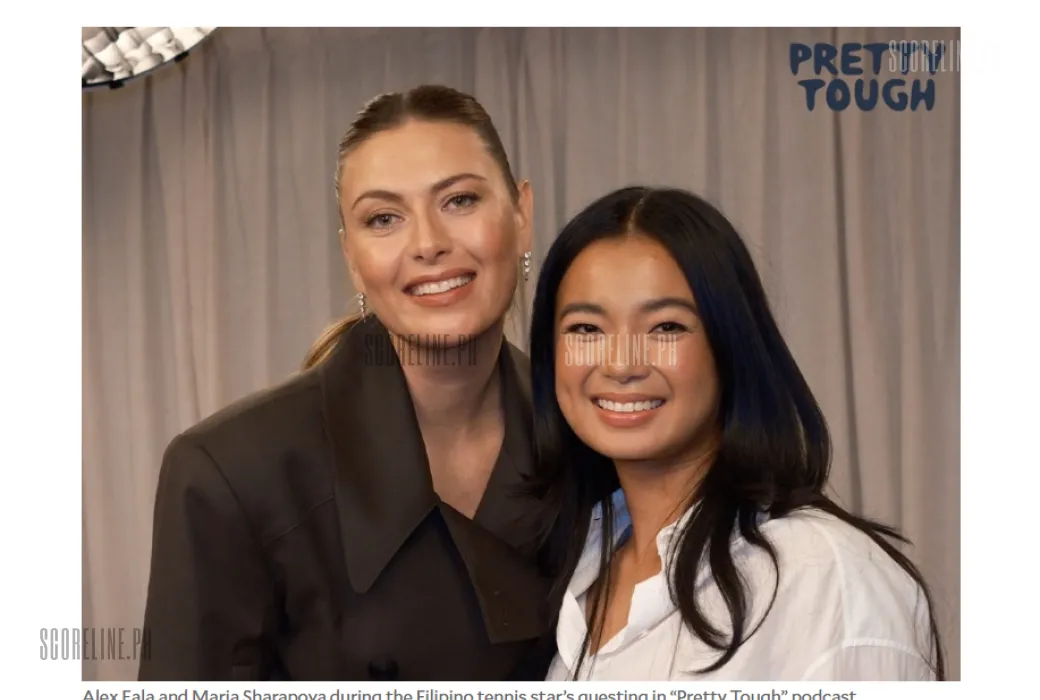 Maria Sharapova and Alex Eala