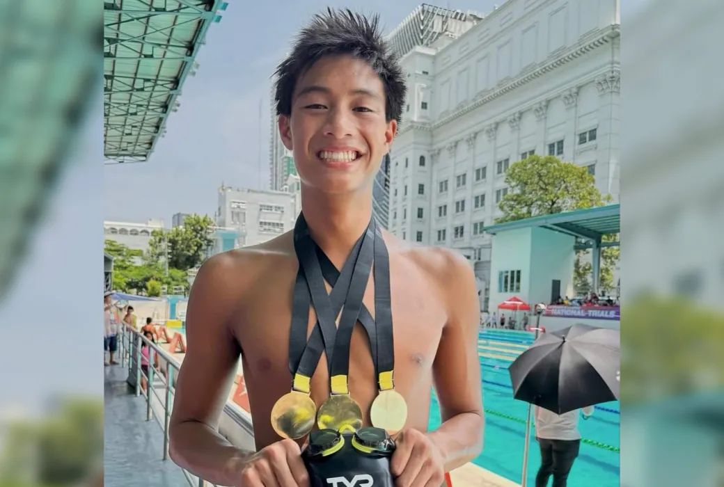 Filipino-American swimmer Gian Santos exhibited superb performances during the first Philippine Aquatics Inc. National Trials over the weekend at the Teofilo Ildefonso swimming pool in Rizal Memorial Aquatics Center.