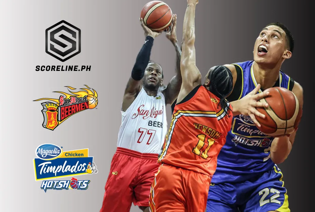 San Miguel battles Magnolia on Wednesday night at the Smart Araneta Coliseum.